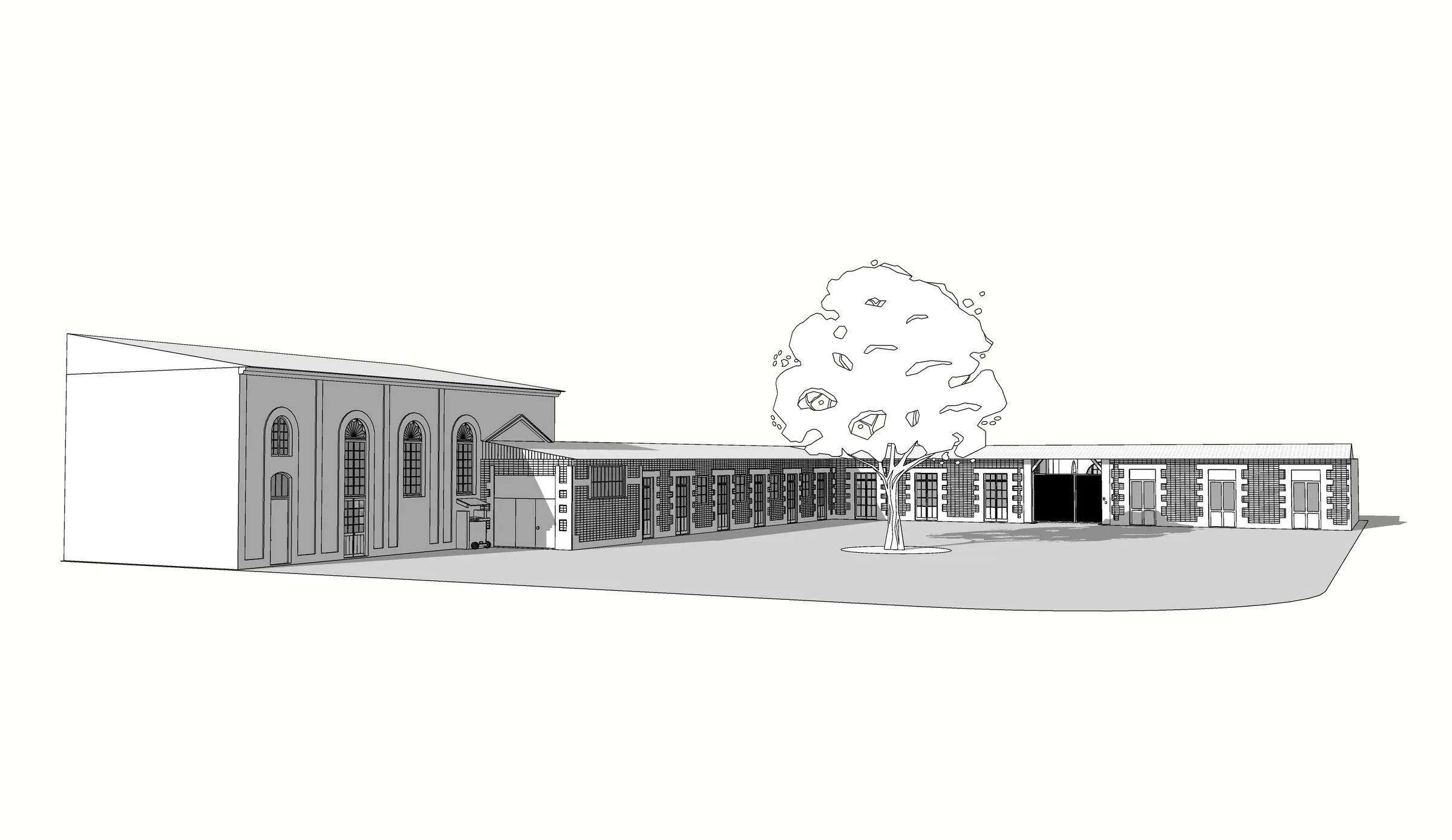 Visualisation architecturale EPNAK Bordeaux — bâtiment F