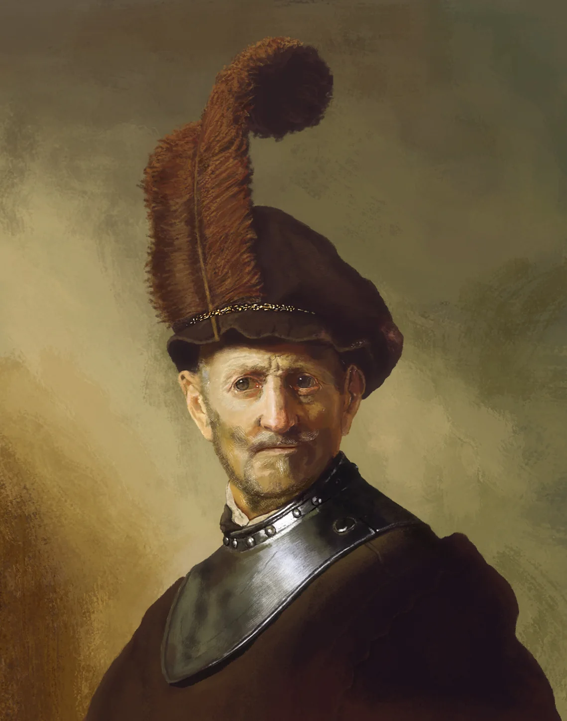 Portrait d'un homme en uniforme